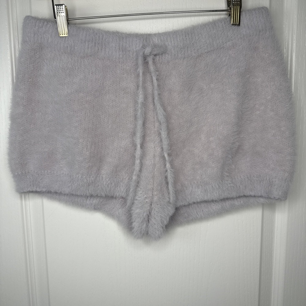 La Vie en Rose Womens M  Knit Lounge Shorts Tan Cozy